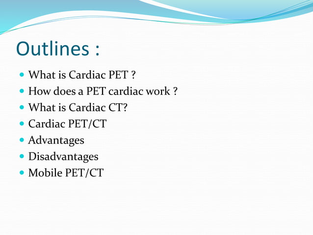 Nuclear Medicine - Cardiac PET/CT | PPTX