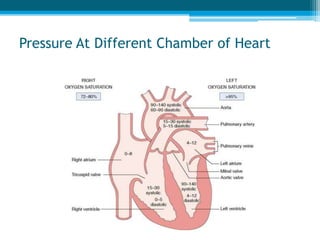 Pressure At Different Chamber of Heart
 