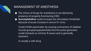 Myopotentials Anesthetic Management of Cardiac Patient in Non-Cardiac Surgery | PPTX