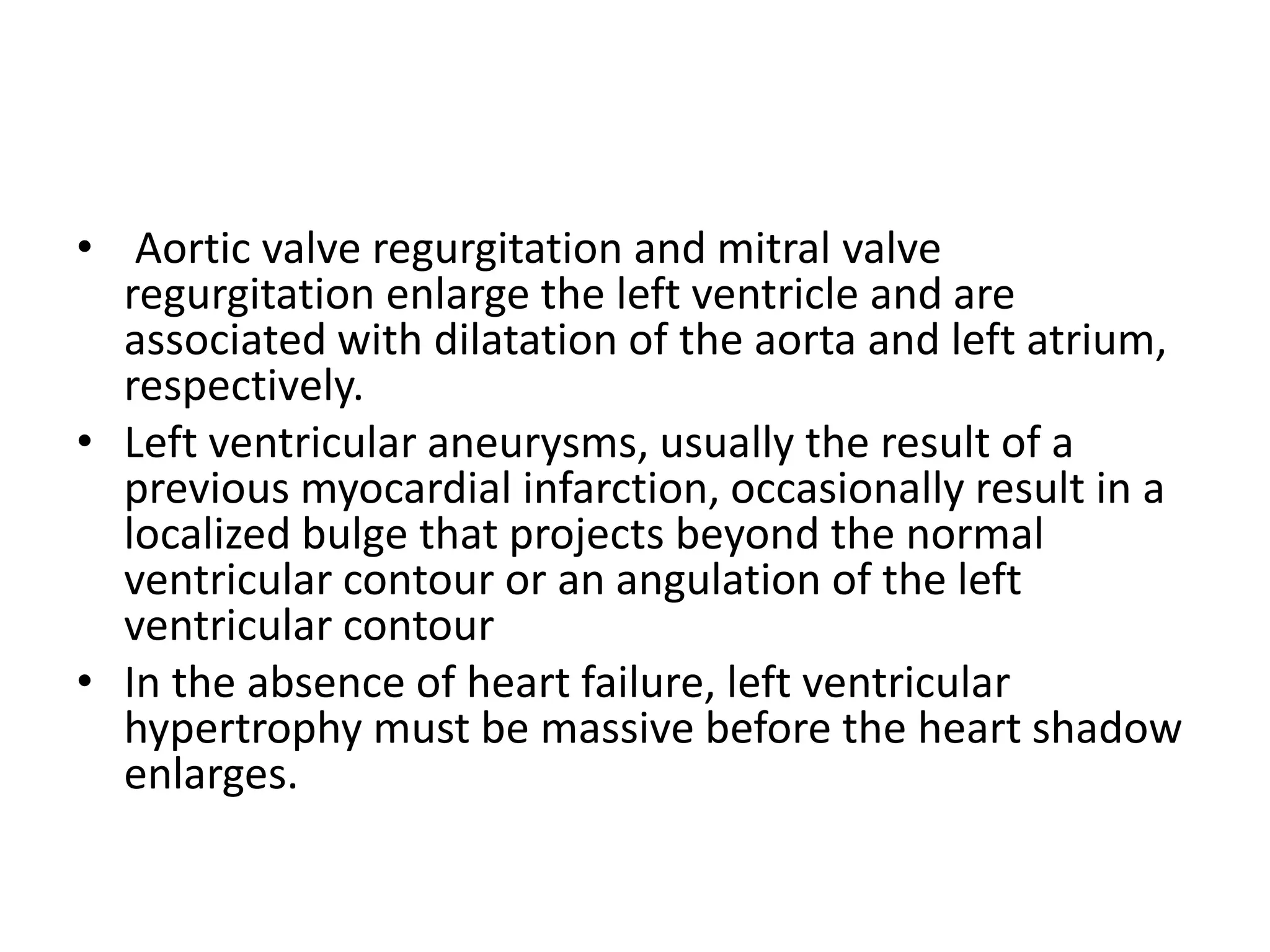 Radiographic approach to cardiac enlargement | PPTX