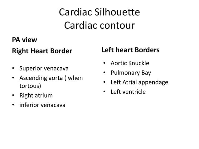 Radiographic approach to cardiac enlargement | PPTX | Heart and ...