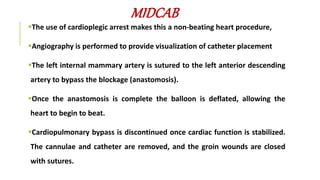 Cardiovascular surgeries-CABG,TYPES,CARDIOPULMONARY BYPASS MACHINE | PPTX
