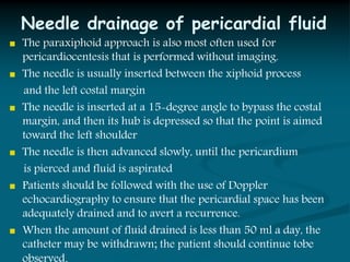 Paraxiphoid Cardiac tamponade | PPTX