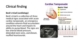 CARDIAC TAMPONADE notes for medical student pptx | PPTX