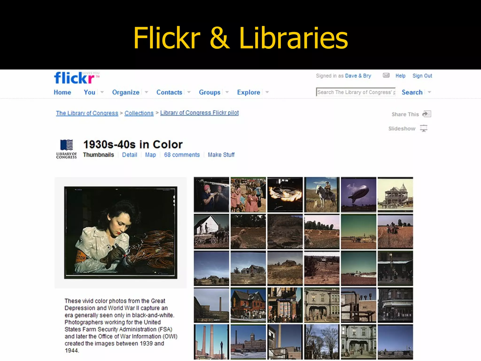 Flickr & Libraries 