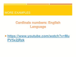 Cardinal Numbers | PPTX