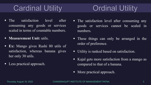 Cardinal & Ordinal - MicroEconomics | PPT