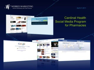 Cardinal Health Social Media Program for Pharmacies April 21 2011 
