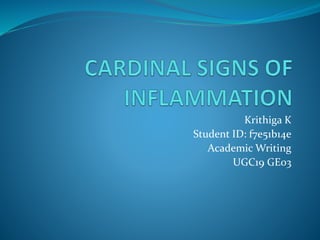 Krithiga K
Student ID: f7e51b14e
Academic Writing
UGC19 GE03
 