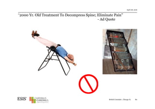 “2000 Yr. Old Treatment To Decompress Spine; Eliminate Pain”
- Ad Quote
April 28, 2016
British Consulate , Chicago IL 80
 