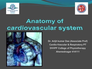 Dr. Arijit kumar Das (Associate Prof)
Cardio-Vascular & Respiratory PT
DVVPF College of Physiotherapy
Ahemednagar 414111
 