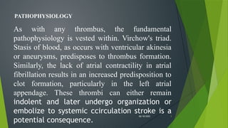 CARDIOEMBOLIC STROKE management SEMINER. | PPTX