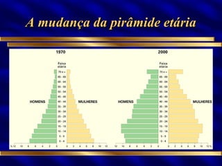 A mudança da pirâmide etária 
