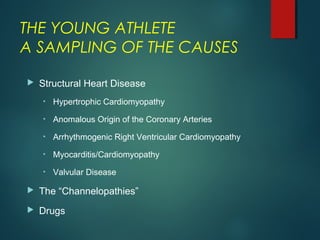 update on sudden cardiac death in athletes and young generation | PPT