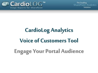 Cardiolog Analytics for Sharepoint Intranet Portals - from Intlock and ...