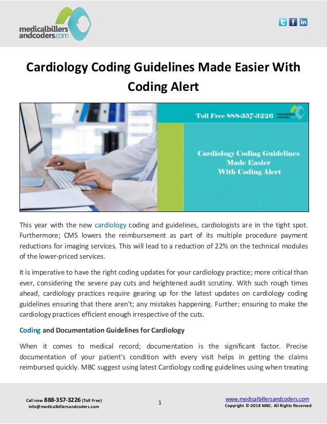 Cardiology Coding Guidelines Made Easier With Coding Alert
