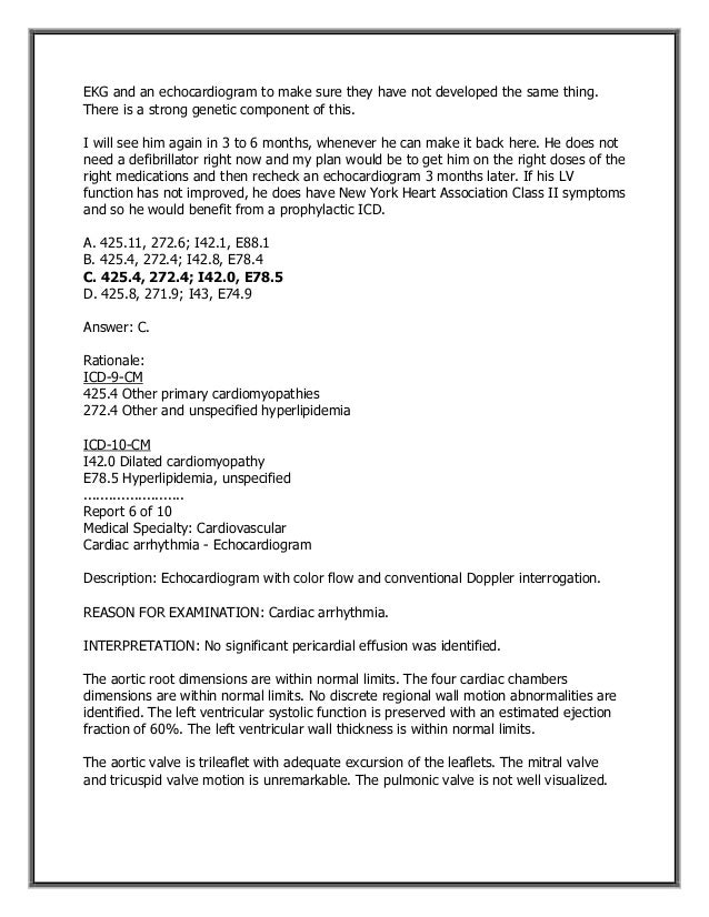 Cardiology ICD-10 records with Dual Coding-ICD-10 Training