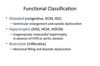 Cardiomyopathies- Classification and management.ppt