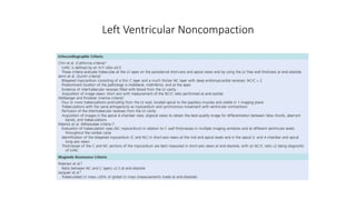 Left Ventricular Noncompaction
 