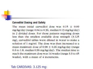Tab CARDIVAS: 3.125 mg:
 