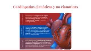 Cardiopatías cianóticas y no cianoticas
 