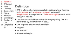 Cardiopulmonary bypass razi shahid | PPTX