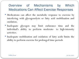 Cardiopulmonary medications and their effect on activity performance ...