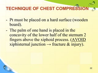 Sternal Compression Cardiopulmonary resuscitation | PPTX
