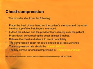 cardio pulmonary resuscitation presentation for doctors | PPTX
