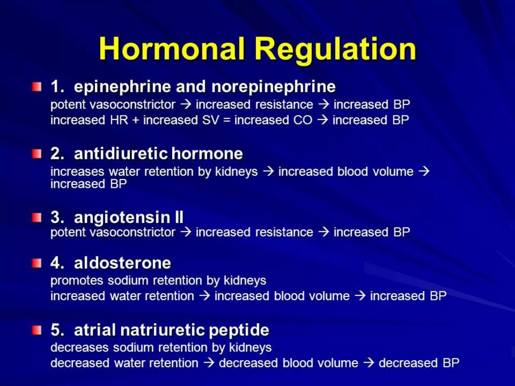 Cardio regulatory mechanism