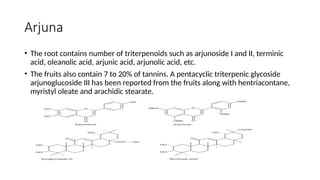 Terminic Acid Cardiotonics Diploma in Pharmacy 1st year Digitalis, Arjuna | PPTX