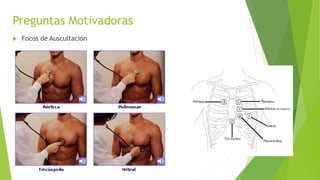 Preguntas Motivadoras
 Focos de Auscultación
 