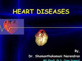 HEART DISEASES By, Dr. Shamanthakamani Narendran MD (Pead), Ph.D. (Yoga Science) 