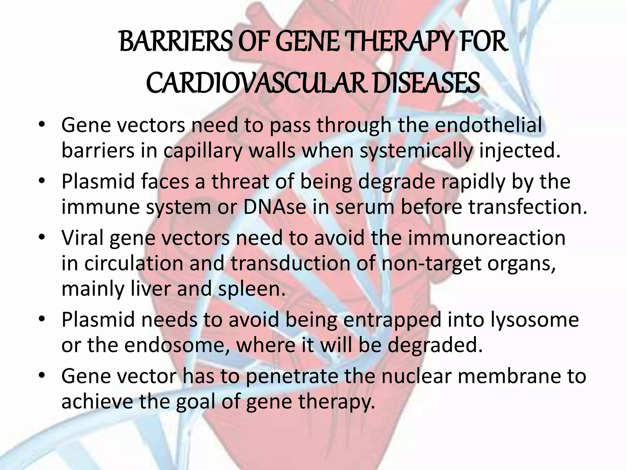 GENE THERAPY FOR CARDIOVASCULAR DISEASES | PPTX