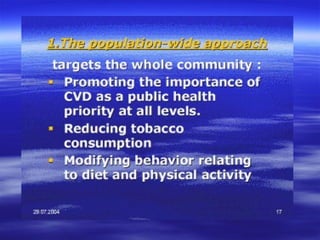 Cardiovascular disorders epidemiology