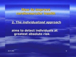 Cardiovascular disorders epidemiology