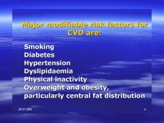 Cardiovascular disorders epidemiology