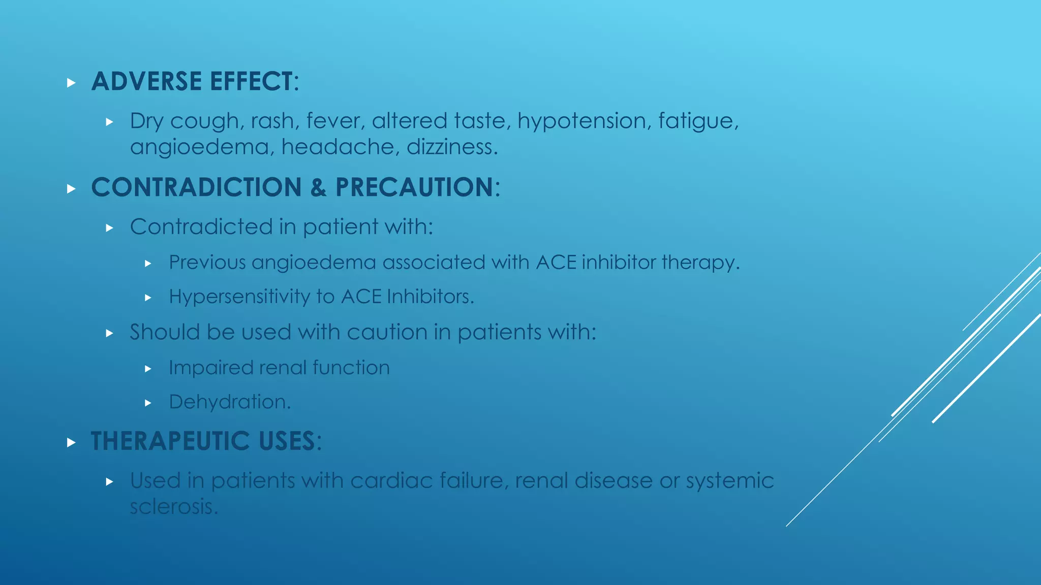 Cardiovascular drugs based on ACE inhibitors | PPTX