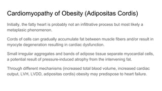 Cardiovascular effects of obesity | PDF