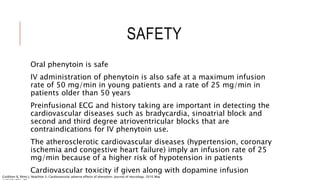 Cardiovascular Effects of Phenytoin | PPTX