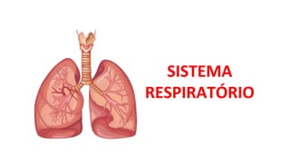 SISTEMA
RESPIRATÓRIO
 