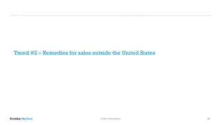 © 2020 Knobbe Martens 29
Trend #2 – Remedies for sales outside the United States
 