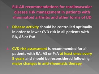 Cardiovascular disease risk in Rheumatic Diseases | PPTX
