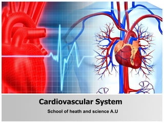 Cardiovascular System School of heath and science A.U  