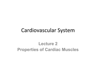Cardiovascular System2