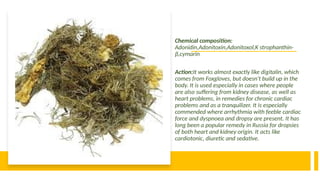 Adonitoxin Cardiovascular system phytotherapy.pptxhjiko | PPTX