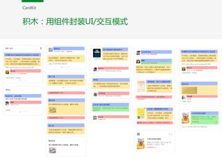 积木：用组件封装UI/交互模式
CardKit
 