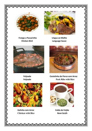 Cardápio do bar don luiz