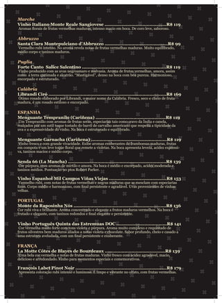 Cardápio Província 2015