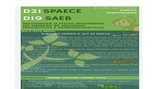 CARDS - DESCRITORES SAEB E SPAECE - 9º ANO.pptx